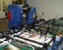 This machine was designed to feed, eyelet and collate three different sizes of laminated charts images/sm/Moll0003.jpg